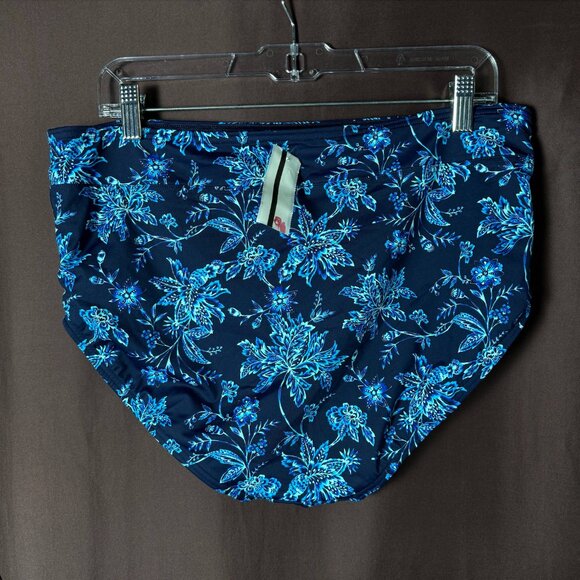 Lands' End Women's 14, 14 LONG High Waisted Bikini Bottoms Control Chlorine - Picture 4 of 6